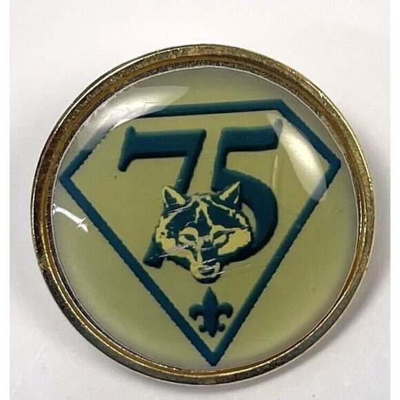 VTG 9pc Lot Boy CUB SCOUTS America Emblem Holder/Button Hangers Pins Neck Clasp - Picture 10 of 15